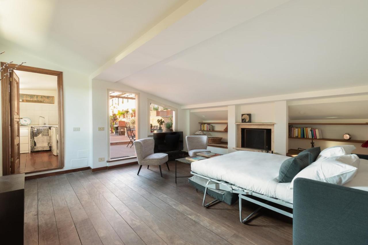 Bright And Comfy Terraced Apartment In Trastevere Roma Ngoại thất bức ảnh